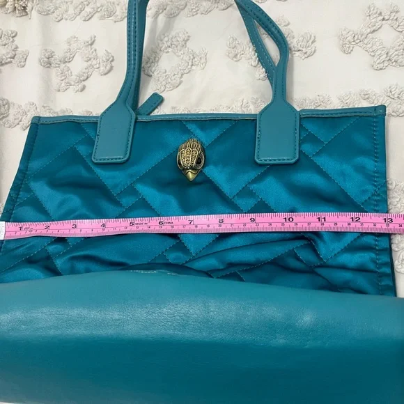 Kurt Geiger Teal Quilted Tote Bag (Shopper Bag) - Picture 10 of 11